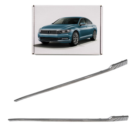 VOLKSWAGEN PASSAT B8 3G 2015-2019 PRE-RESTYLING CROMATA MODANATURA ANTERIORE PARAURTI SINISTRA 3G085