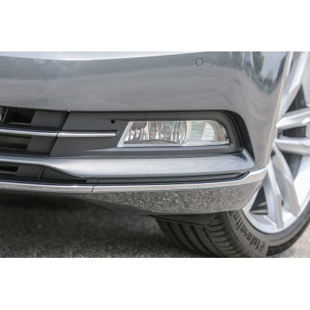 VOLKSWAGEN PASSAT B8 3G 2015-2019 PRE-RESTYLING CROMATA MODANATURA ANTERIORE PARAURTI SINISTRA 3G085