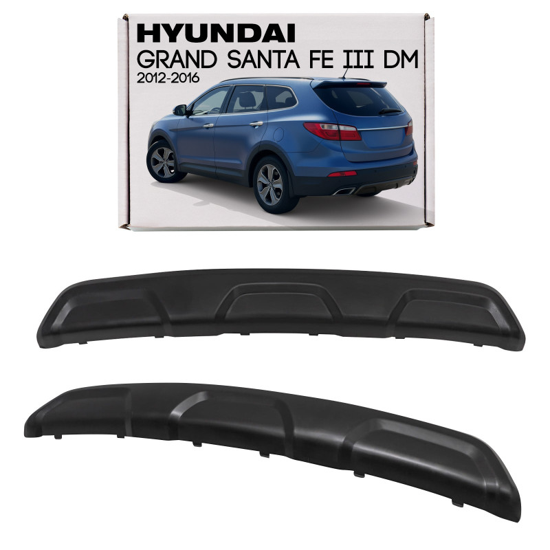HYUNDAI GRAND SANTA FE III DM 2012-2016 PRE-RESTYLING DIFFUSORE SPOILER POSTERIORE PARAURTI 86665B80