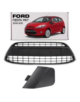 FORD FIESTA MK7 VII 2008-2012 PRE-RESTYLING GRIGLIA ANTERIORE PARAURTI CROMATO 8A6117B968DC (Cod. AP