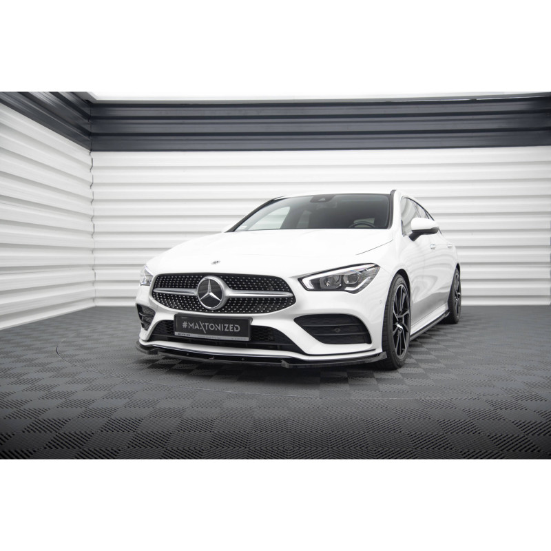 SPLITTER ANTERIORE V.2 Mercedes-Benz CLA A35 AMG / AMG-Line C118 (Cod. M-ME-CLA-118-AMGLINE-FD2G)