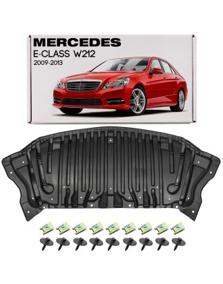 MERCEDES E-CLASS W212 2009-2013 PRE-RESTYLING PROTEZIONE PARAURTI ANTERIORE CON KIT VITI A2125202123