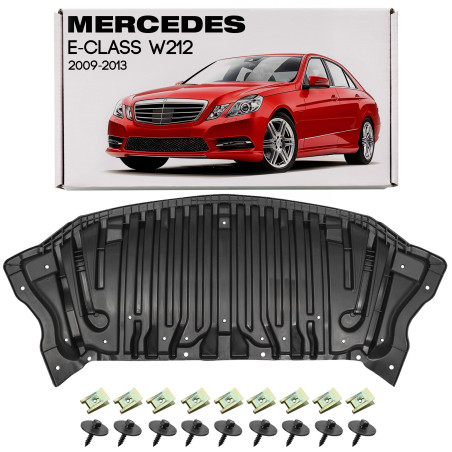 MERCEDES E-CLASS W212 2009-2013 PRE-RESTYLING PROTEZIONE PARAURTI ANTERIORE CON KIT VITI A2125202123