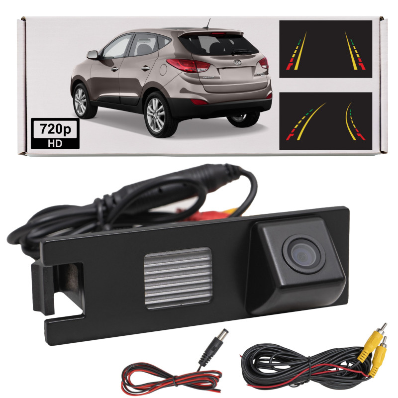 HYUNDAI IX35 2010-2015 TELECAMERA POSTERIORE FULL HD DINAMICI LINEE INTEGRATA CON LAMPADA (Cod. AP-1