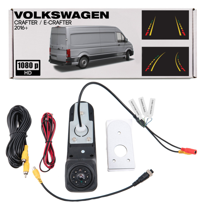 VOLKSWAGEN CRAFTER II / VOLKSWAGEN E-CRAFTER 2016+ TELECAMERA POSTERIORE FULL HD DINAMICI LINEE NAD 