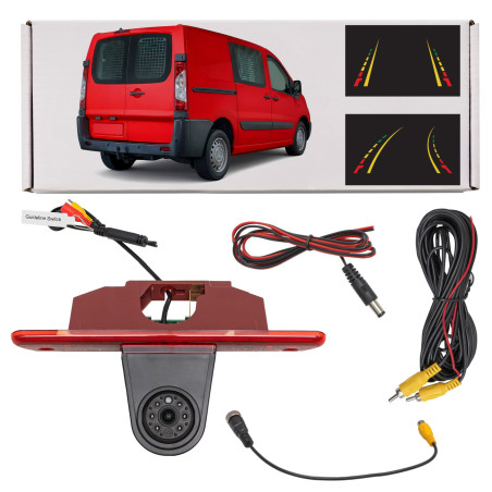 CITROEN JUMPY II 2006-2016 TELECAMERA POSTERIORE CON LED IR MONTATA IN POSTO LUCI STOP (Cod. AP-1908