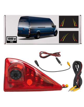 RENAULT MASTER III 2010+ TELECAMERA POSTERIORE FULL HD CON LED IR MONTATA IN POSTO LUCI STOP DINAMIC