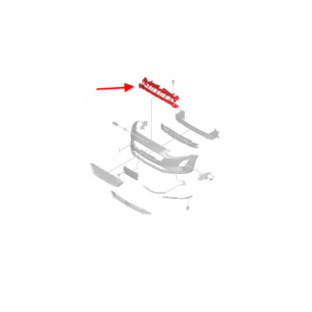 FORD FOCUS MK4 IV 2018+ SUPPORTO ANTERIORE PARAURTI JX7B17E778C4 (Cod. AP-E2F8-96919_A4x4)