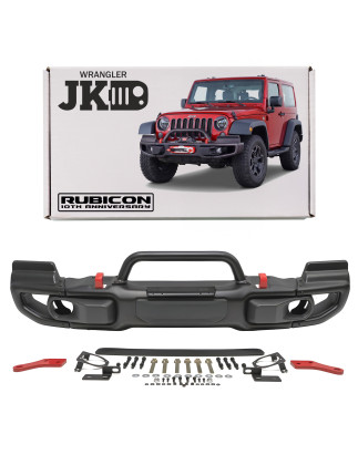 JEEP WRANGLER JK VERSIONE SPORT S PARAURTI ANTERIORE RUBICON 10TH ANNIVERSARY CON TUBO KIT ESTETICO 