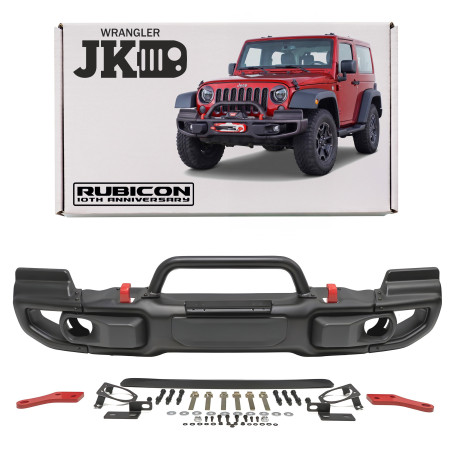JEEP WRANGLER JK VERSIONE SPORT S PARAURTI ANTERIORE RUBICON 10TH ANNIVERSARY CON TUBO KIT ESTETICO 