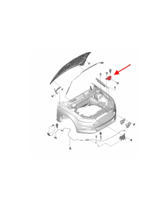 FORD MONDEO MK5 V 2019-2022 RESTYLING SUPPORTO FARI TAMPONE DESTRO DS7316C618AE (Cod. AP-98AE-311A5_