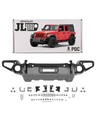 JEEP WRANGLER JL 2018+ PARAURTI ANTERIORE MODELLO HUNTER CON PDC (Cod. AP-FF29-16749_A4x4)