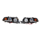 Fari Anteriori Angel Eyes BMW E46 '99-02 2P. Elect. Black Mod.II (Cod. E-FAB0062)