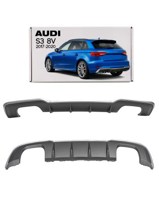 AUDI S3 8V SPORTBACK 2017-2020 RESTYLING DIFFUSORE PARAURTI POSTERIORE (Cod. AP-6E5D-32288_A4x4)