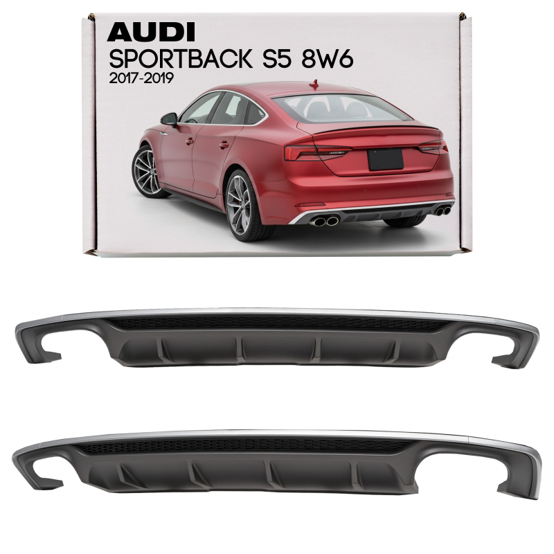 AUDI S5 8W6 2017-2019 SPORTBACK PRE-RESTYLING DIFFUSORE PARAURTI POSTERIORE S-LINE 8W6807521D (Cod. 
