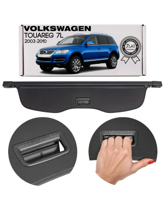 VOLKSWAGEN TOUAREG E 7L 2003-2010 CAPPELLIERA COPRIBAGAGLI NERA 7L6867773K (Cod. AP-E79F-89795_A4x4)