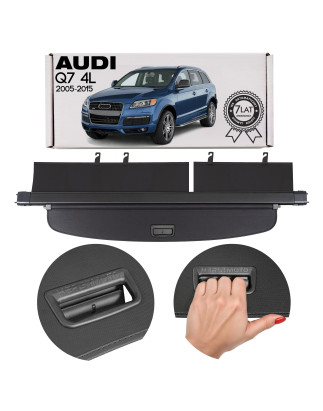 AUDI Q7 4L 2005-2015 CAPPELLIERA COPRIBAGAGLI NERA 4L0863553 (Cod. AP-03CF-374F6_A4x4)