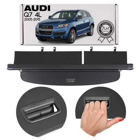 AUDI Q7 4L 2005-2015 CAPPELLIERA COPRIBAGAGLI NERA 4L0863553 (Cod. AP-03CF-374F6_A4x4)