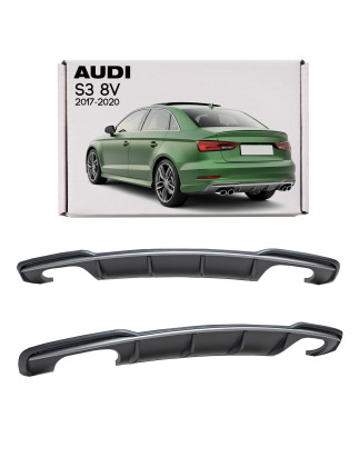 AUDI S3 8V 2017-2020 RESTYLING DIFFUSORE PARAURTI POSTERIORE (Cod. AP-5D53-14988_A4x4)