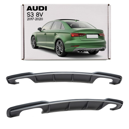 AUDI S3 8V 2017-2020 RESTYLING DIFFUSORE PARAURTI POSTERIORE (Cod. AP-5D53-14988_A4x4)