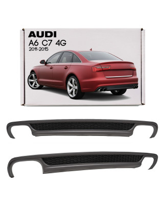 AUDI A6 C7 4G 2011-2015 berlina PRE-RESTYLING DIFFUSORE PARAURTI POSTERIORE (Cod. AP-EC42-99395_A4x4