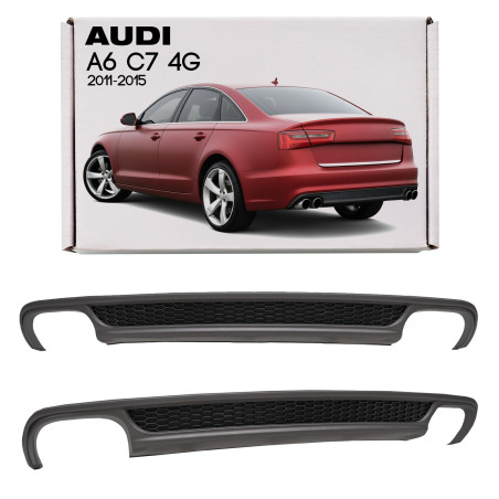 AUDI A6 C7 4G 2011-2015 berlina PRE-RESTYLING DIFFUSORE PARAURTI POSTERIORE (Cod. AP-EC42-99395_A4x4