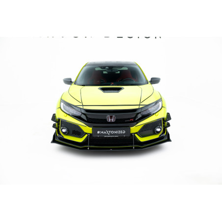 SPLITTER ANTERIORE street pro Honda Civic Type-R Mk10 / Mk10 Facelift (Cod. M-HOCI10TYPERCNC-FD4B)