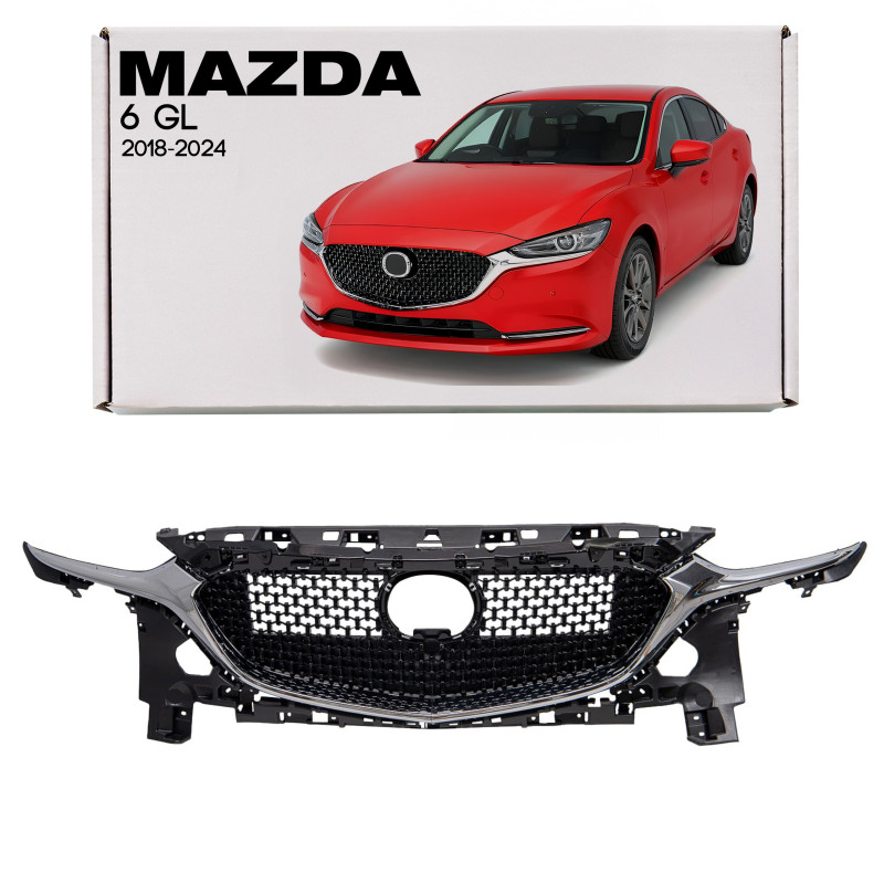MAZDA 6 III GL 2018-2024 SECONDO FACELIFTING MASCHERINA RADIATORE MASCHERINA CON CROMATO CON FINITUR