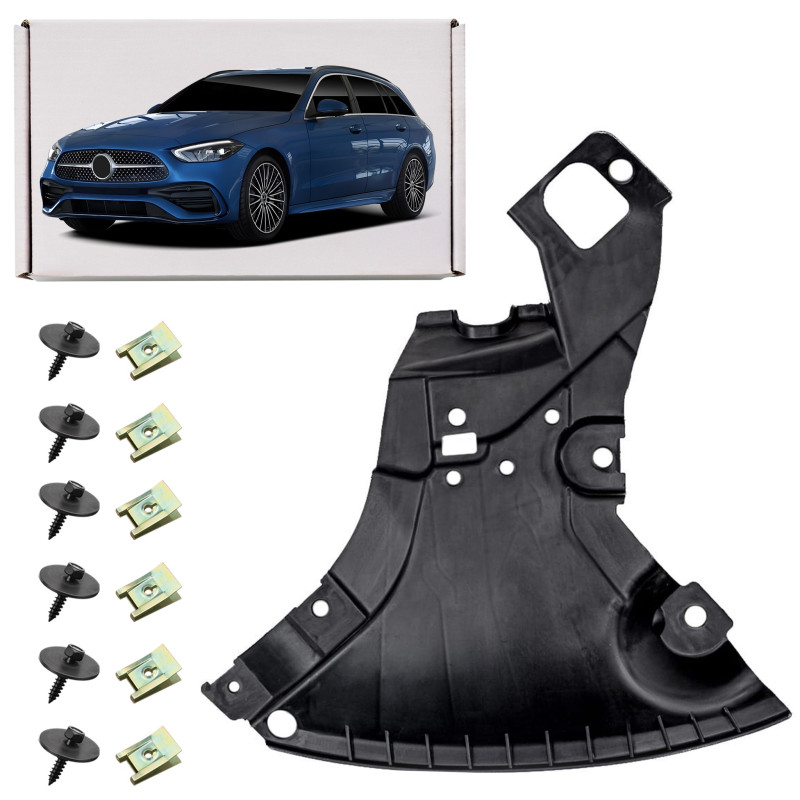 MERCEDES C-CLASS S206 AMG 2021+ PROTEZIONE PER ANTERIORE PARAURTI CON KIT VITI SINISTRA A20652023000
