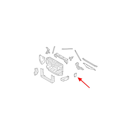 BMW SERIA 7 F02 2008-2015 SUPPORTO SUPPORTO RADIATORE ACQUA SINISTRO 17117575247 (Cod. AP-84E5-393FC