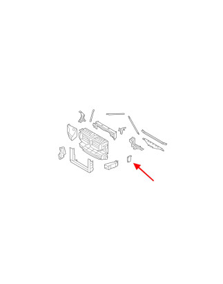 BMW SERIA 7 F02 2008-2015 SUPPORTO SUPPORTO RADIATORE ACQUA SINISTRO 17117575247 (Cod. AP-84E5-393FC
