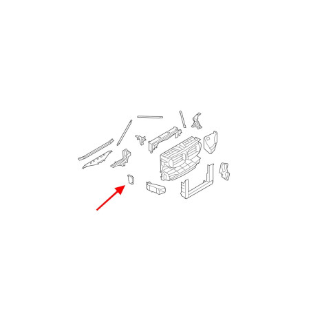 BMW SERIA 7 F02 2008-2015 SUPPORTO SUPPORTO RADIATORE ACQUA DESTRO 17117575248 (Cod. AP-B849-25911_3