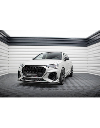 SPLITTER ANTERIORE V.2 Audi RSQ3 Sportback / SUV F3 (Cod. M-AU-RSQ3-2-FD2G)
