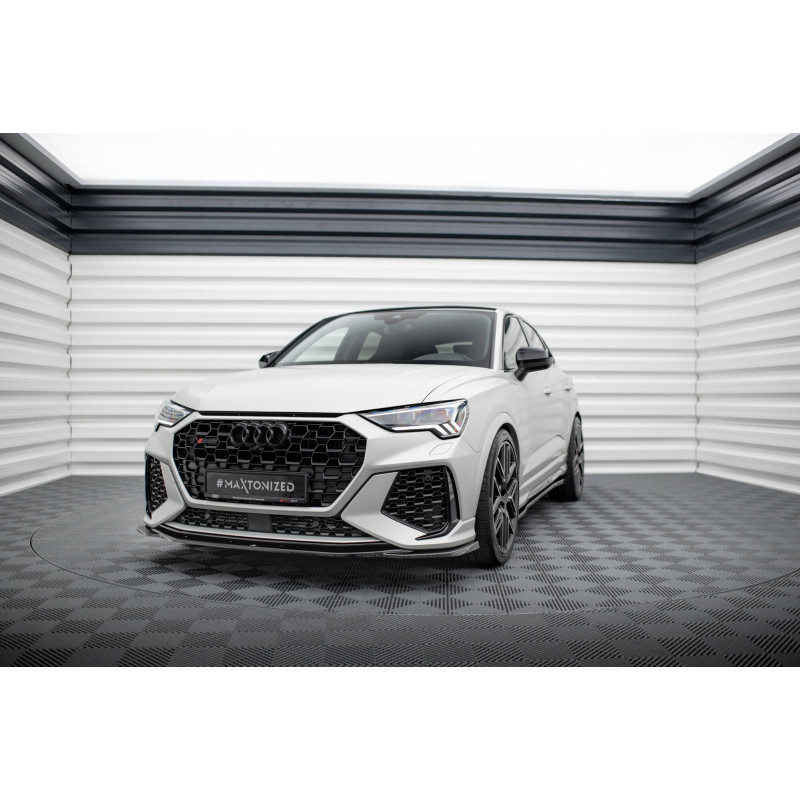 SPLITTER ANTERIORE V.2 Audi RSQ3 Sportback / SUV F3 (Cod. M-AU-RSQ3-2-FD2G)