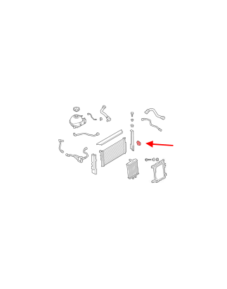 BMW SERIA 1 F21 2011-2019 SUPPORTO RADIATORE INFERIORE SINISTRO 17118620732 (Cod. AP-9684-92077_2_A4