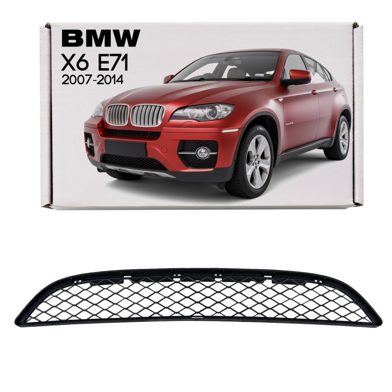 BMW X6 E71 2007-2014 GRIGLIA ANTERIORE PARAURTI 51117176282 (Cod. AP-10D1-743AA_A4x4)