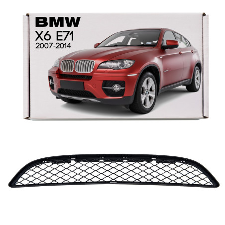 BMW X6 E71 2007-2014 GRIGLIA ANTERIORE PARAURTI 51117176282 (Cod. AP-10D1-743AA_A4x4)