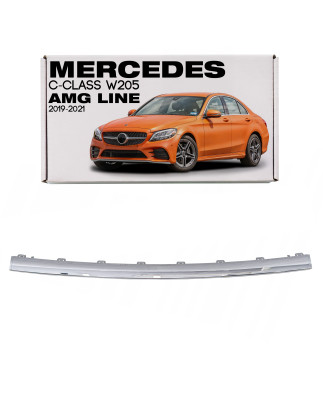 MERCEDES C-CLASS W205 AMG 2019-2021 RESTYLING CROMATA MODANATURA ANTERIORE PARAURTI CENTRALE A205885