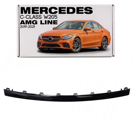 MERCEDES C-CLASS W205 AMG 2019-2021 RESTYLING MODANATURA ANTERIORE PARAURTI CENTRALE A2058859102 (Co