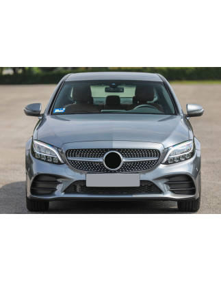 MERCEDES C-CLASS W205 AMG 2019-2021 RESTYLING MODANATURA ANTERIORE PARAURTI CENTRALE A2058859102 (Co
