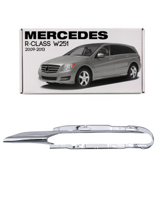 MERCEDES R-CLASS W251 2009-2013 RESTYLING CROMATA MODANATURA GRIGLIE ANTERIORE PARAURTI SINISTRA A25
