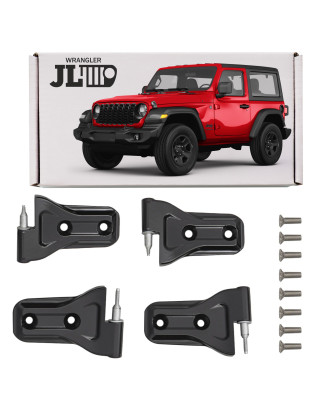 JEEP WRANGLER JL 2018+ 2D IN ALLUMINIO CERNIERE PORTE KIT 68297680AF (Cod. AP-5AA5-25726_A4x4)
