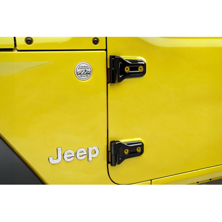 JEEP WRANGLER JL 2018+ 2D IN ALLUMINIO CERNIERE PORTE KIT 68297680AF (Cod. AP-5AA5-25726_A4x4)