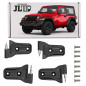 JEEP WRANGLER JL 2018+ 2D IN ALLUMINIO CERNIERE PORTE KIT 68297680AF (Cod. AP-5AA5-25726_A4x4)