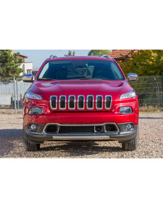 JEEP CHEROKEE V KL 2014-2018 PRE-RESTYLING INSERTI MASCHERINA CROMATI 68303626AA (Cod. AP-C0E4-674B3