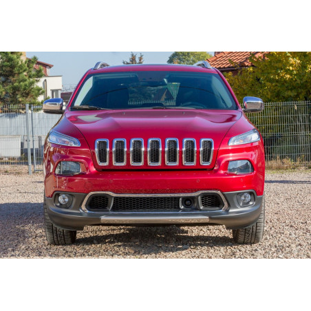JEEP CHEROKEE V KL 2014-2018 PRE-RESTYLING INSERTI MASCHERINA CROMATI 68303626AA (Cod. AP-C0E4-674B3