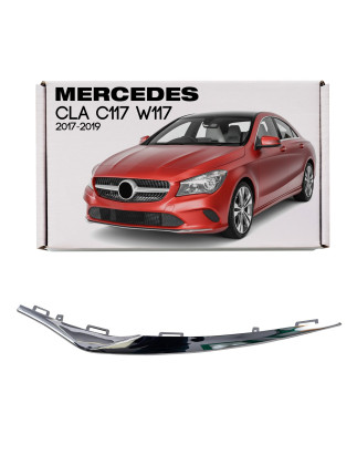 MERCEDES CLA C117 W117 2017-2019 RESTYLING CROMATA MODANATURA ANTERIORE PARAURTI SINISTRA A117885500