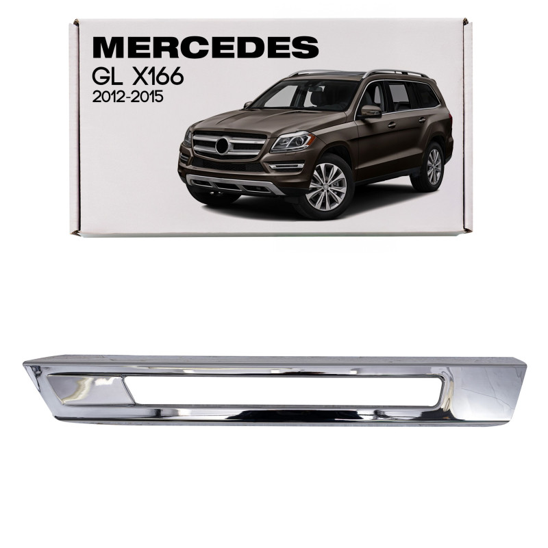 MERCEDES GL X166 2012-2015 PRE-RESTYLING CROMATA MODANATURA GRIGLIE PARAURTI SINISTRA A1668845322 (C