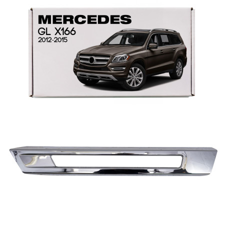 MERCEDES GL X166 2012-2015 PRE-RESTYLING CROMATA MODANATURA GRIGLIE PARAURTI SINISTRA A1668845322 (C