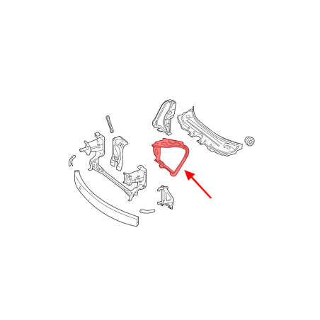 MERCEDES R-CLASS W251 2005-2013 SUPPORTO FARO SINISTRO A2516200191 (Cod. AP-28DE-8908A_A4x4)